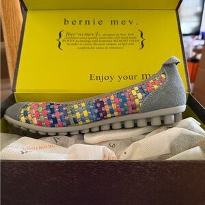 Bernie Mev Colorful Woven Slip-On Shoes